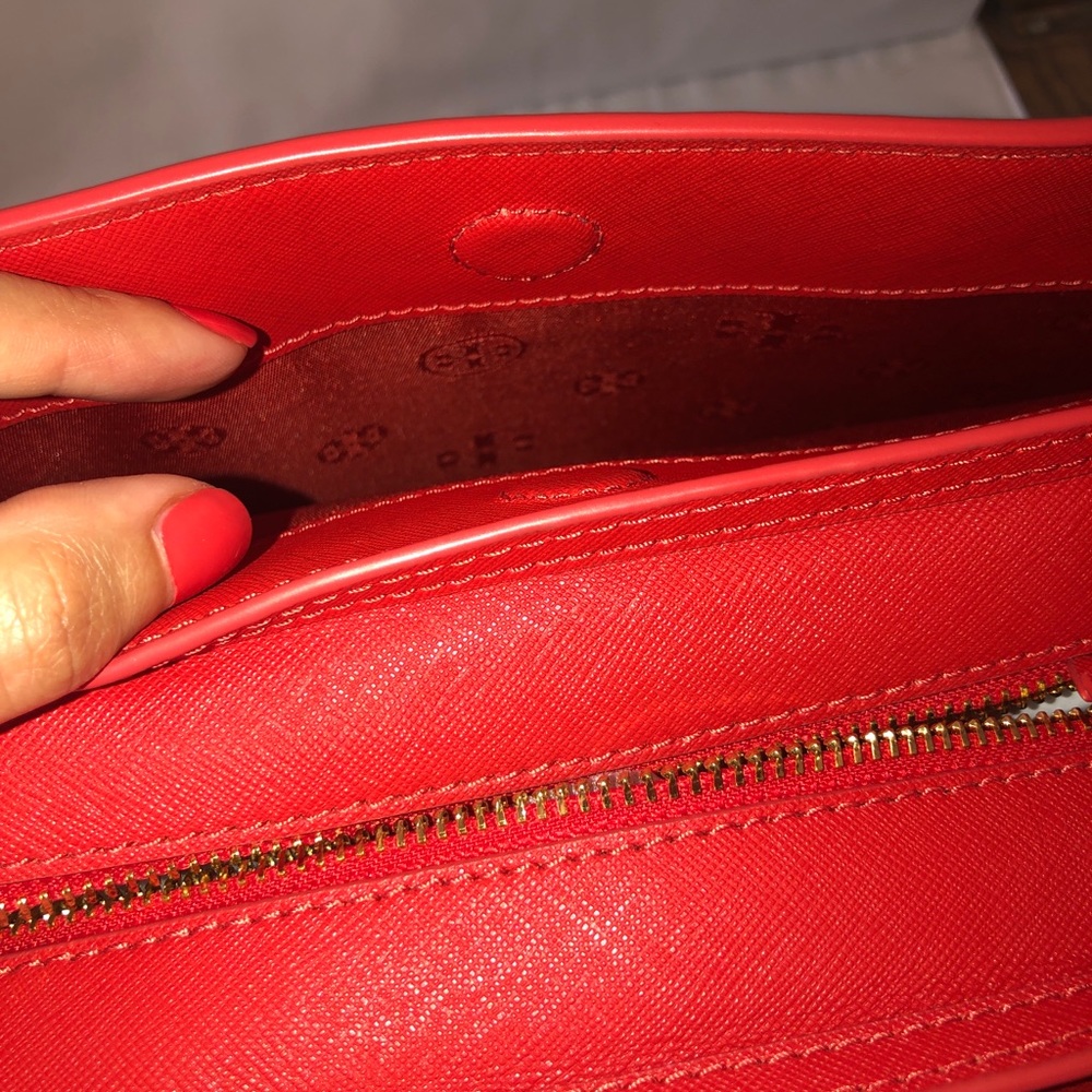 NWT Tory Burch  Emerson Small Red Tote Leather Satchel - Picture 8 of 9